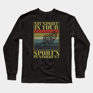 track and field Long Sleeve T-Shirt